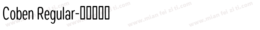 Coben Regular字体转换